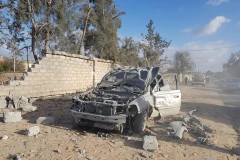 Hiện trường một vụ tấn công tại Tripoli. (Nguồn: libyaobserver)