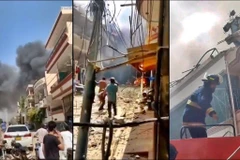 Hiện trường vụ máy bay chở 108 người đâm xuống khu dân cư ở Pakistan