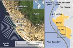 Động đất mạnh 6,1 độ Richter rung chuyển nhiều khu vực tại Peru