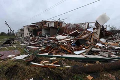 Cảnh ngổn ngang sau bão Harvey ở bang Texas ngày 26/8. (Nguồn: AFP/TTXVN)