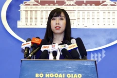 Người phát ngôn Bộ Ngoại giao Lê Thị Thu Hằng. (Ảnh: An Đăng/TTXVN)
