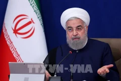 Tổng thống Iran Hassan Rouhani phát biểu tại Tehran. (Ảnh: AFP/TTXVN)