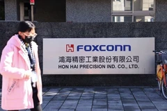 Bên ngoài Tập đoàn Điện tử Foxconn của Đài Loan (Trung Quốc). (Nguồn: Reuters) 