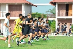 U23 Campuchia nỗ lực chuẩn bị cho SEA Games 31. (Nguồn: CFF) 