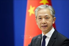 Người phát ngôn Bộ Ngoại giao Trung Quốc Uông Văn Bân. (Ảnh: Kyodo/TTXVN) 