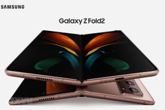 Mẫu smartphone gập mới Galaxy Z Fold 2 được Samsung giới thiệu tại sự kiện Galaxy Unpacked ngày 5/8 vừa qua. (Ảnh: Yonhap/TTXVN)