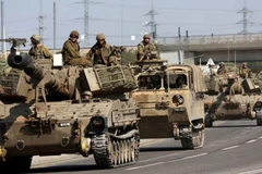 Xe quân sự của IDF. (Nguồn: AFP)