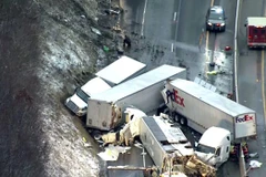 Đâm xe liên hoàn ở miền Trung Nhật Bản, gây thiệt hại về người