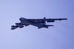 Máy bay ném bom B-52 của Mỹ đã bay qua một khu vực thuộc Trung Đông. (Nguồn: United Stae Air Force)