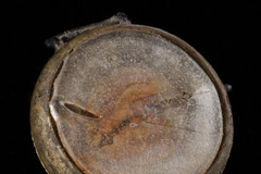 Chiếc đồng hồ tìm thấy sau vụ ném bom nguyên tử ở Hiroshima. (Ảnh: Kyodo)