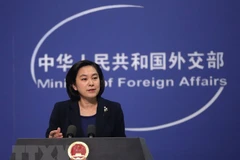 Người phát ngôn Bộ Ngoại giao Trung Quốc Hoa Xuân Oánh. (Ảnh: EPA/TTXVN) 