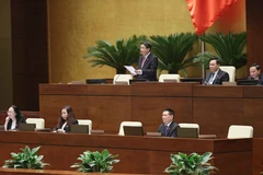 Phó Chủ tịch Quốc hội Nguyễn Đức Hải điều hành phiên họp. (Ảnh: Doãn Tấn/TTXVN)