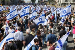 Israel: Hàng chục nghìn người dân đình công phản đối cải cách tư pháp