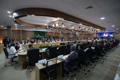 Toàn cảnh Hội nghị Ngoại trưởng G20 ở Rio de Janeiro, Brazil ngày 21/2/2024. (Ảnh: AA/TTXVN)