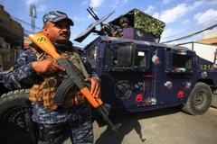 Cảnh sát Iraq tại hiện trường. (Nguồn: AFP)