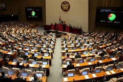 Toàn cảnh một phiên họp Quốc hội Hàn Quốc. (Ảnh: Yonhap/TTXVN) 