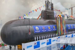 Lễ bàn giao tàu ngầm mang tên Dosan Ahn Chang-ho.(Nguồn: Naval)