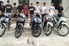 Khởi tố bị can đối với 15 thanh, thiếu niên từ 16-18 tuổi về tội "Gây rối trật tự công cộng". (Nguồn: Công an cung cấp)