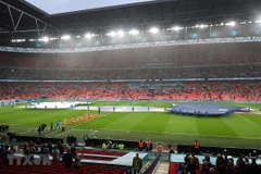 Sân vận động Wembley ở thủ đô London. (Nguồn: AFP/TTXVN) 