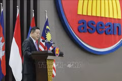 Tổng thư ký Hiệp hội các quốc gia Đông Nam Á (ASEAN) Kao Kim Hourn. (Ảnh tư liệu: Đào Trang/TTXVN)
