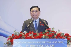 Chủ tịch Quốc hội Vương Đình Huệ phát biểu. (Ảnh: Doãn Tấn/TTXVN)