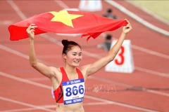 VĐV Quách Thị Lan. (Ảnh: Quốc Khánh/TTXVN)