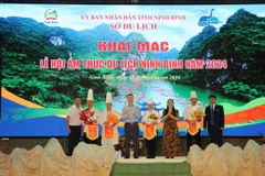 Khai mạc Lễ hội ẩm thực du lịch Ninh Bình năm 2024. (Nguồn: Thùy Dung/TTXVN) 