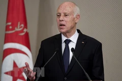 Tổng thống Tunisia Kais Saied . (Ảnh: AFP/TTXVN)