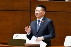 Phó Thủ tướng Hồ Đức Phớc giải trình, làm rõ một số vấn đề đại biểu Quốc hội nêu. (Ảnh: Doãn Tấn/TTXVN)