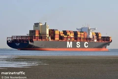 Tàu container mang tên 'MCS Aries'. (Nguồn: MarineTraffic)