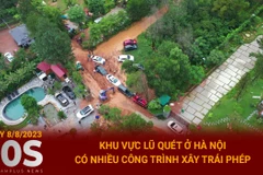Khu vực lũ quét ở Hà Nội có nhiều công trình xây dựng trái phép