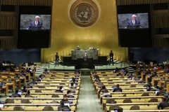 Toàn cảnh cuộc họp Đại hội đồng Liên hợp quốc tại New York, Mỹ. (Ảnh: AFP/TTXVN)