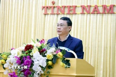 Bí thư Tỉnh uỷ Nam Định Đặng Khánh Toàn. (Ảnh: Thái Thuần/TTXVN)