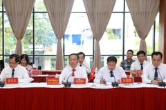 Ông Nguyễn Quốc Huy, Giám đốc Sở Giao thông vận tải tỉnh Lào Cai (Việt Nam) tại hội nghị. (Ảnh: Quốc Khánh/TTXVN)