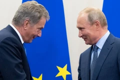 Tổng thống Nga Vladimir Putin và người đồng cấp Phần Lan Sauli Niinisto. (Nguồn: Getty Images)