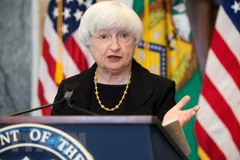 Bộ trưởng Tài chính Mỹ Janet Yellen phát biểu tại Washington, DC, Mỹ. (Ảnh: AFP/TTXVN) 
