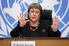 Người đứng đầu Cao ủy nhân quyền của Liên hợp quốc (OHCHR), bà Michelle Bachelet. (Ảnh: AFP/TTXVN)
