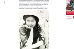 Ảnh chụp màn hình nhật báo der Bund viết về vụ bà Tố Nga kiện các công ty hóa chất. (Ảnh: Mạnh Hùng - P/v TTXVN tại Đức) 