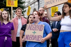 Khoảng 100.000 y tá ở Anh sẽ tham gia kế hoạch đình công kéo dài từ ngày 15-20/12 (Nguồn: Getty Images) 