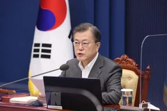 Tổng thống Hàn Quốc Moon Jae-in. (Ảnh: Yonhap/TTXVN) 