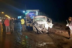 Hiện trường vụ tai nạn giao thông nghiêm trọng. (Nguồn: Ahram Online)