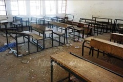 Bên trong một lớp học, nơi các học sinh bị một nhóm vũ trang bắt cóc ở Dapchi, miền Bắc Nigeria. (Ảnh tư liệu: AFP/TTXVN) 