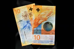  Đồng franc của Thụy Sĩ. (Ảnh: REUTERS/TTXVN)