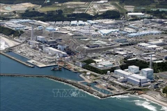 Toàn cảnh nhà máy điện hạt nhân Fukushima Daiichi ở tỉnh Fukushima, Nhật Bản. (Ảnh: Kyodo/TTXVN)