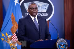 Bộ trưởng Quốc phòng Mỹ Lloyd Austin. (Ảnh: AFP/TTXVN) 