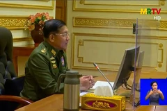 Tổng Tư lệnh các lực lượng vũ trang Min Aung Hlaing (Nguồn:TTXVN)