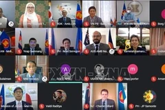  Cuộc họp Đại sứ các nước thành viên Cấp cao Đông Á (EAS) lần đầu tiên năm 2021 diễn ra theo hình thức trực tuyến. (Ảnh: Phái đoàn Việt Nam tại ASEAN)