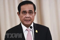 Thủ tướng Prayut Chan-o-cha phát biểu họp báo ở Bangkok. (Ảnh: AFP/TTXVN) 