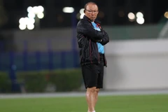 Huấn luyện viên của đội tuyển Việt Nam Park Hang-seo . (Ảnh: Hoàng Linh - Pv TTXVN tại UAE)