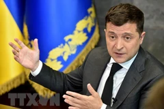 Tổng thống Ukraine Volodymyr Zelensky. (Ảnh: AFP/TTXVN) 